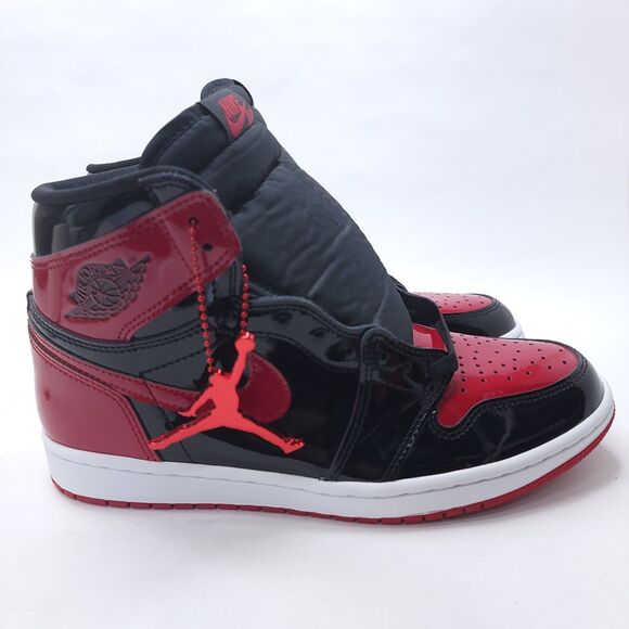 Jordan Air Jordan 1 Retro High OG Patent Bred Black Red High Top Patent Leather